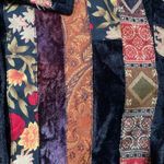 Vintage Coldwater Creek Jacket Patchwork Velvet Burgundy Floral Metallic Sequins Red Size undefined Photo 11