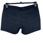 prAna SZ 14 Zion Olivia Shorts Stretch Mid-Rise Pockets Zip-Fly UPF 50+ Black Photo 2