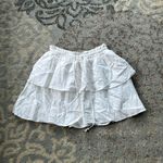Stoney Clover Lane  Linen Ruffle Skirt White Small Photo 1
