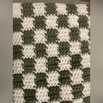 Clare V Woven Flat Clutch Tabs Crochet Olive Cream Bag Green Photo 3