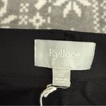 Ryllace Black Ponte Knit Pants Ankle Zip Stretch Size 20 Photo 2