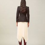 Tory Burch $598  Sergeant Wool Black Pepper Jacket size 2‎ Photo 2