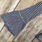 frame denim linen striped bell sleeve shirt top Photo 7