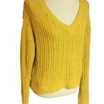 Love Tree mustard super soft slouchy v neck soft sweater Photo 0