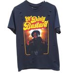 Ol Dirty Bastard Womens small/medium short sleeve black distressed graphic tee Photo 1