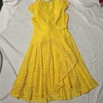 Alex Marie Eyelet Faux Wrap Dress Photo 1