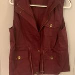 Maroon Utility Vest Red Size L Photo 1