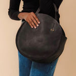 Half United Large Haitian Made Circle Bag black genuine leather crossbody Photo 0