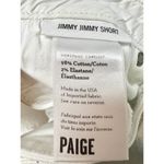 Paige  Jimmy Jimmy Mid Rise 5 Pocket Denim Jean Shorts White Women's Size 28 Photo 4