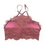 Victoria's Secret PINK Victoria’s Secret High Neck Dark Rose Pink Push Up Lace Bralette XS AA-B Photo 5