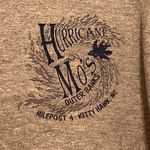 Gildan  | Grey Long Sleeved T-Shirt Tee Hurricane Moe's OBX Kitty Hawk, NC Large Photo 2