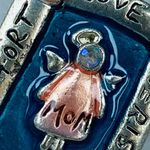 Cherish Mom Guardian Angel Pin Brooch Love Protect Comfort  Blue Silver Pink Photo 4