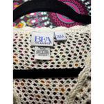 Vintage BFA Classics White Crochet Knit Button Front Cardigan Cottagecore Med Size undefined Photo 6