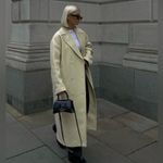 ZARA  Wool Blend Coat Limited Edition Pastel Yellow 8864/744 Size M Photo 4