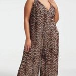 Good American Leopard Print Always Fits Plisse Knotted Romper Sz.5-8(2x-5X) NWT Photo 0