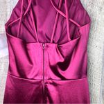 Crystal Doll Crystal Dolls Sz 3 Jr Burgundy Lined Sleeveless Halter Short Party Dress… Photo 12