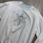 Vintage 90s Grandma/ Grunge White Snowman "ugly" Christmas sweatshirt, Womens M‎ Size M Photo 0