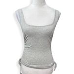 4th Reckless Camisole Top Ruched Side Stretchy Gray Heathered Women's XS NWOT Photo 1