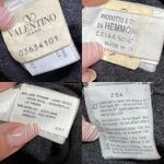 Valentino Jeans Wool Blend V Neck Grandpa Pullover Sweater IT Size 56 Gray Photo 14