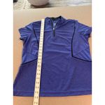 TAIL White Label Womens Purple Short Sleeve Golf Polo Shirt Quarter Zip L Size L Photo 1