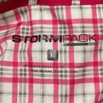 Stormpack Passion Plaid Waterproof Windbreaker Jacket XS Pink White NWT Photo 4