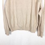 Oblique Creations Tan Illusion Oversized Sweater Size Medium Turtleneck Ribbed Photo 10