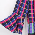 Eloquii New Size 14 Plaid Printed Flare Sleeve Easy Shift Dress Long Sleeves Photo 1