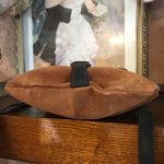 EL CEIBO HANDCRAFTED TAN SUEDE AND BLACK LEATHER CROSSBODY MESSENGER BAG Brown Photo 5