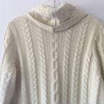 BB Dakota  Women's Alaska Cowl Neck Cable Sweater Dress‎ SZ L Photo 7