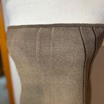 Pilcro Anthropologie corset sweater top Brown Strapless L Hook & Eye Closure Photo 3