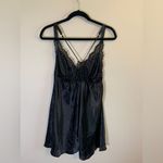 Flora Nikrooz Flora Black Satin and Lace Babydoll size L‎ Photo 6