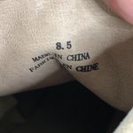 Jeffrey Campbell NEW O What Faux Fur Trim Lace-Up Leather Boot Taupe US 8.5M Photo 8