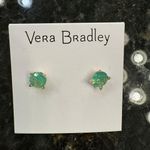 Vera Bradley NWT  Green Stone Earrings Photo 0