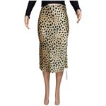 Realisation Par RÉALISATION PAR Naomi Silk Slip Skirt, Wild Things, Small Photo 3