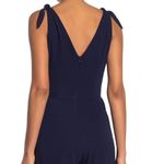 Betsey Johnson Navy Seals Tie Shoulder Wide Leg Jumpsuit Size 8 New w/Tag $128 Photo 3