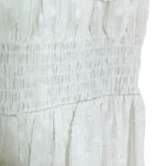 MISA Los Angeles MISA Bita White Clip Dot Ruffle off Shoulder Harem Jumpsuit White Size S NWT Photo 12