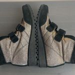 Stuart Weitzman Lug Sole Metallic Velcro Fit Bootie Photo 9