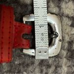 Avion International Vintage Size M L Red Leather Silver Coin Concho Western Belt Photo 4