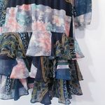 Anthropologie Hiche Printed Layered Ruffle Pintuck Dress Photo 1