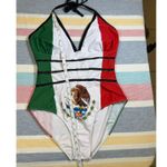 None NWOT Mexican Flag One Piece Sz M Photo 4