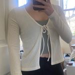 H&M Tie Front Long Sleeve Top Photo 1