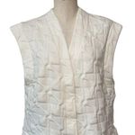 ZARA NWT Ivory Quilted Patchwork Vest Bloggers Fave SZ- Medium / Length Photo 0