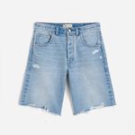 Madewell  The Essex Long Baggy Short Jean Denim Jorts Raw Hem NWT‎ Size 33 Photo 11