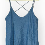 Thread Supply Women’s Large Medium Wash Blue Tank Top Shirt Racerback Photo 0