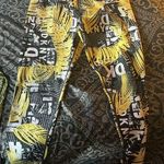 DKNY Sport Yellow, Black & White Stretch Leggings β Size XL Photo 0