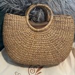 Sea and Grass Camryn Rainbow Straw Tote Bag Tan Photo 3