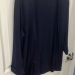 Studio Works Petite Size Medium Navy Blue Open Front Cardigan Photo 1