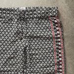 Anne Carson  Black and Red Geometric Lounge Pants Photo 1