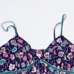 Fashion Bug Vintage Y2K Purple Floral Print Layered Chiffon Babydoll Tank Cami Photo 2