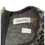 Calvin Klein  Gray Animal Print Bodycon Sweater Dress Women's Size Small | H1-636 Photo 7